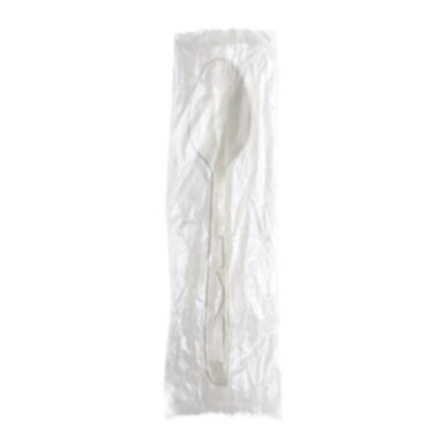 BetterEarth CPLA White Heavyweight Spoon Wrapped BE-SHW-INV