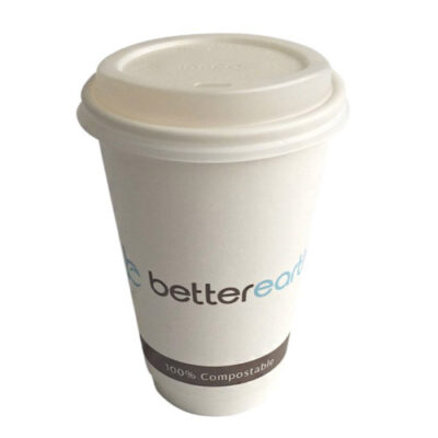 BetterEarth Paper PLA Lined Double Wall Cup 16 oz BE-DWHC16PLA