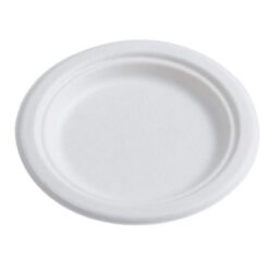 Conserveware Compostable Sugarcane Round Plate 9 in 42RP09
