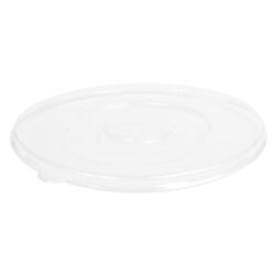 Conserveware PETE Clear Flat Lid for Round Bowl 24-40 oz 8 in 42RBFL