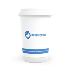 Custom Printed Recyclable Double Wall Paper Hot Cup 4 oz