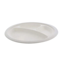 EarthChoice Fiber Blend Round 3 Compartment Plate 10 in MF500440000