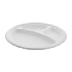 EarthChoice Fiber Blend Round 3 Compartment Plate 9 in YMC500110002