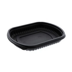 EarthChoice MFPP Black Rectangular Microwavable Container 16 oz 8 in x 6.5 in x 1 in 0CN846160000