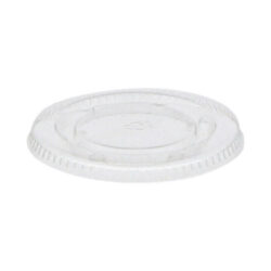 EarthChoice PLA Clear Flat Lid for Portion Cup 2 oz YLSPLA2