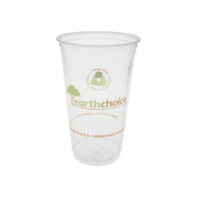 EarthChoice PLA Clear Print Cold Cup 24 oz YPLA24CEC