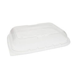 EarthChoice PP Clear Vented Dome Lid for Microwavable Container 7 in x 9 in YCNV7X9PPDL