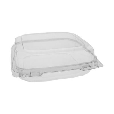 EarthChoice rPET Clear Clamshell Hinged Container 8 in x 8 in x 3 in 0CASH11200000