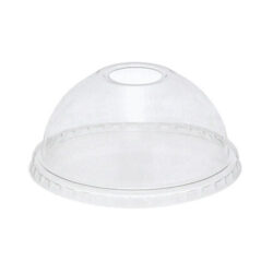 EarthChoice rPET Clear Dome Hole Lid for Cold Cup 12-16-20-24 oz YPDL24C