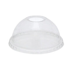 EarthChoice rPET Clear Dome Hole Lid for Cold Cup 9-12-14-16-20 oz YPDL20C