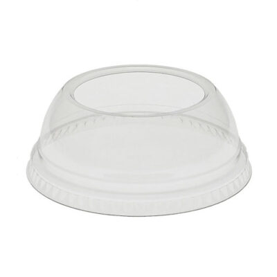 EarthChoice rPET Clear Dome Large Hole Lid for Cold Cup 9-12-14-16-20 oz YPDL20CLH