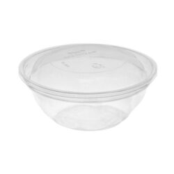 EarthChoice rPET Clear Round Lid Bowl 12 oz 5 in Y512PSSL