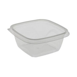 EarthChoice rPET Clear Square Bowl 16 oz 5 in SAC0516