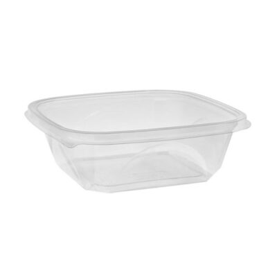 EarthChoice rPET Clear Square Bowl 32 oz 7 in SAC0732