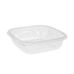 EarthChoice rPET Clear Square Bowl 48 oz 9 in SAC0948