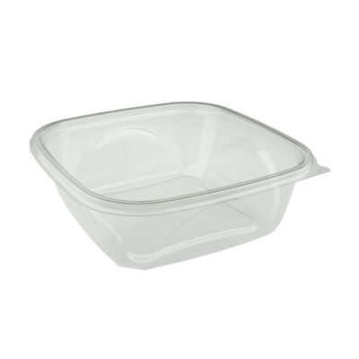 EarthChoice rPET Clear Square Bowl 64 oz 9 in SAC0964