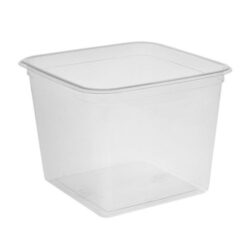 EarthChoice rPET Clear Square Container 48 oz 6 in Y6S48