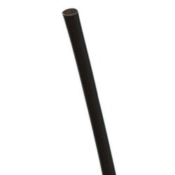 Eco Products PLA Black Cocktail Straw Unwrapped 5.75 in EP-ST513