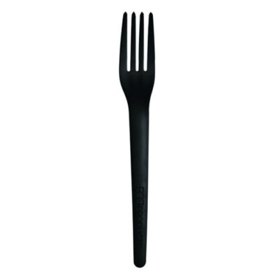 Eco Products PLA Black Fork 7 in EP-S017BLK