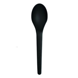 Eco Products PLA Black Spoon 6 in EP-S013BLK