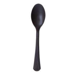 Eco Products PLA Black Vine Spoon 7 in ESVSPBK500
