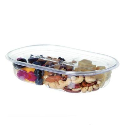 Eco Products PLA Clear 4 Compartment Deli Lid Snack Container 32 oz EP-RV324