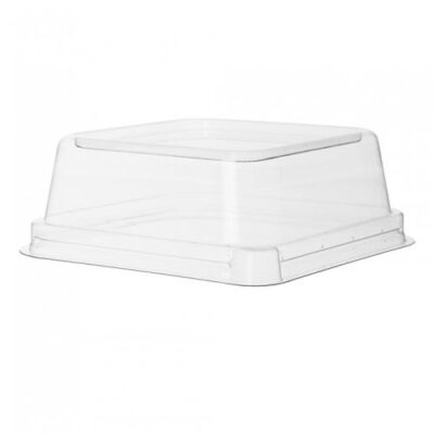 Eco Products PLA Clear Dome Lid for Square Container 5 in EP-SCS5LID