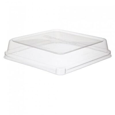 Eco Products PLA Clear Dome Lid for Square Container 8 in EP-SCS8SLID