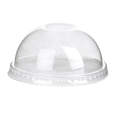 Eco Products PLA Clear Dome No Hole Lid for Cold Cup 9-12-24 oz EP-DLCC-NH