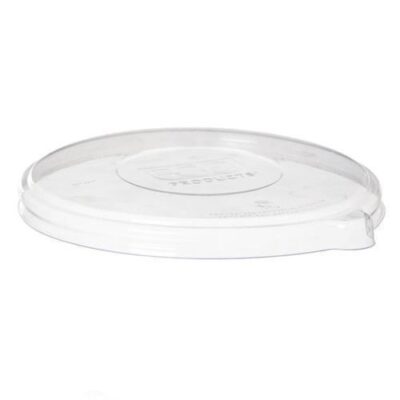 Eco Products PLA Clear Flat Lid for 12-16 oz Coupe 16-40 oz Noodle Bowl EP-BLLID