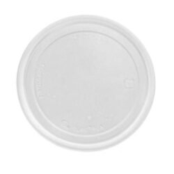 Eco Products PLA Clear Flat Lid for Round Container 5 oz EP-RDP5LID