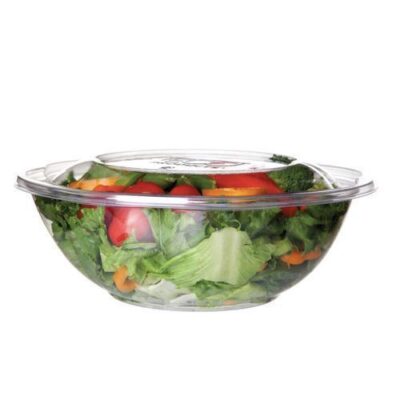 Eco Products PLA Clear Lid Squat Salad Bowl 64 oz EP-SBS64