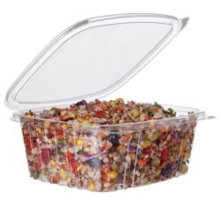 Eco Products PLA Clear Rectangular Deli Hinged Container 32 oz EP-RCH32