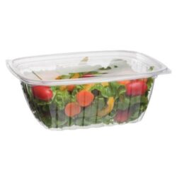 Eco Products PLA Clear Rectangular Deli Lid Container 32 oz EP-RC32
