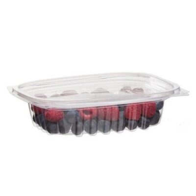 Eco Products PLA Clear Rectangular Deli Lid Container 8 oz EP-RC8