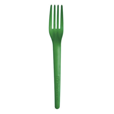 Eco Products PLA Green Fork 7 in EP-S017G