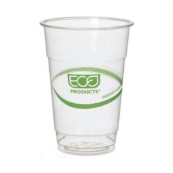 Eco Products PLA Green Stripe Cold Cup 10 oz EP-CC10-GS