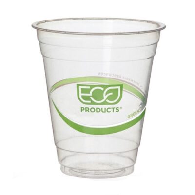 Eco Products PLA Green Stripe Cold Cup 12 oz EP-CC12-GS