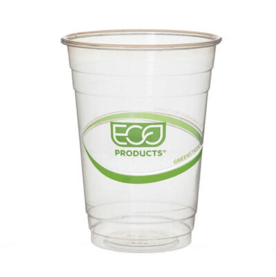 Eco Products PLA Green Stripe Cold Cup 16 oz EP-CC16-GS