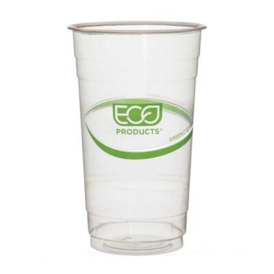 Eco Products PLA Green Stripe Cold Cup 24 oz EP-CC24-GS