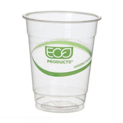 Eco Products PLA Green Stripe Cold Cup 7 oz EP-CC7-GS