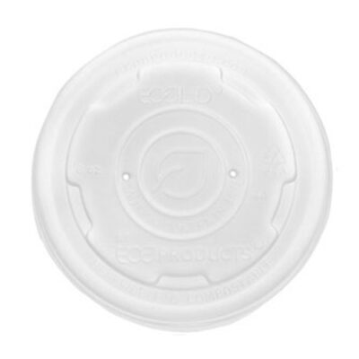 Eco Products PLA Translucent Lid for Container 8-10 oz EP-ECOLID-SPS
