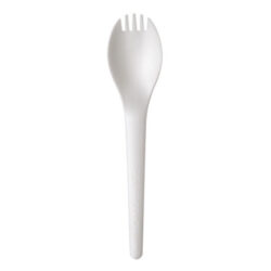 Eco Products PLA White Spork 6 in EP-S018