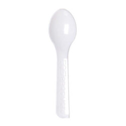 Eco Products PLA White Taster Spoon 3 in EP-S016