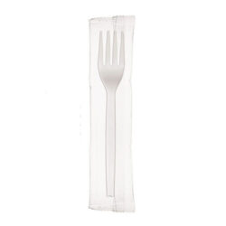 Eco Products PSM White Fork Wrapped 7 in EP-S072