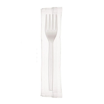 Eco Products PSM White Fork Wrapped 7 in EP-S072