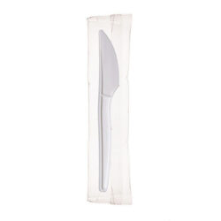 Eco Products PSM White Knife Wrapped 7 in EP-S071