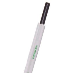 Eco Products Paper Black Jumbo Straw Wrapped 7.75 in EP-STP76-BLK