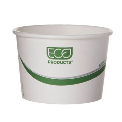 Eco Products Paper Green Stripe Container 16 oz EP-BSC16-GS