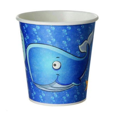 Eco Products Paper Sea Life Hot Cup 10 oz EP-BHC10-KLS